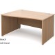 Maestro 25 Wave Office Desk - Panel End Legs